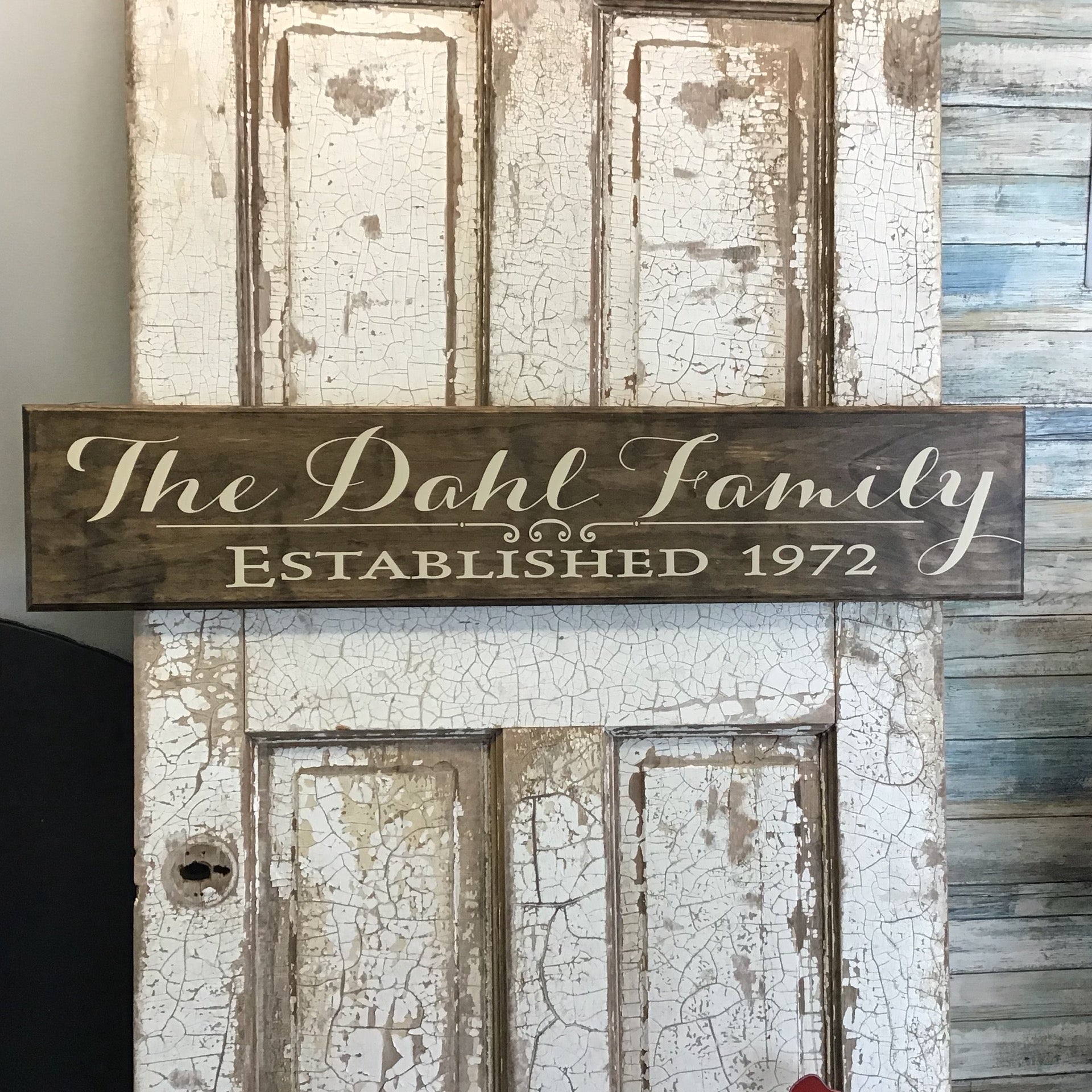 Personalized Family Established Sign