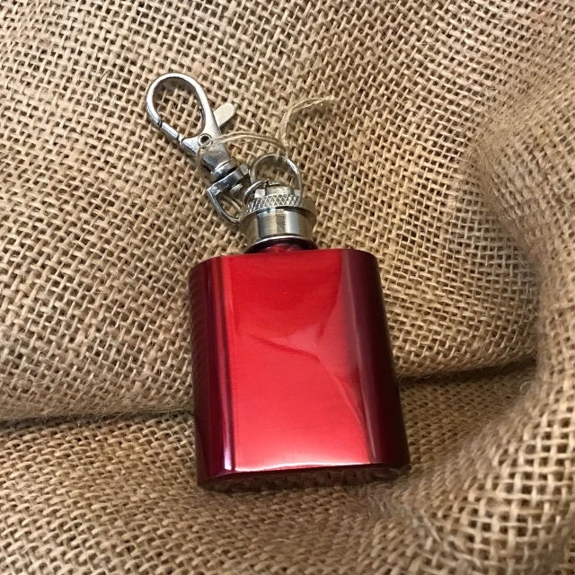 Mini Rhinestone Keychain Flask